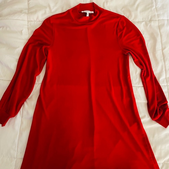 Never worn, BCBG long sleeve red mini size Sm - Picture 1 of 4